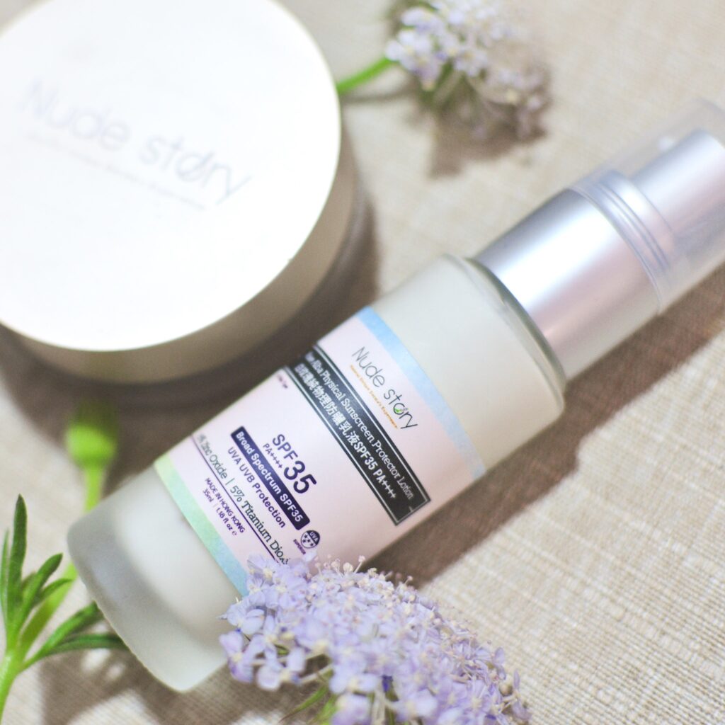 Nude-story白玫瑰純物理防曬乳液SPF35-PA