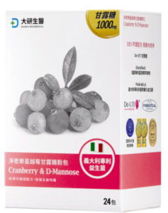 大研生醫 淨密樂甘露糖蔓越莓益生菌